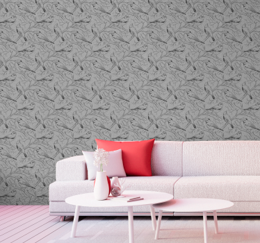 Stylised Birds Sketch Animal Wallpaper - TenStickers