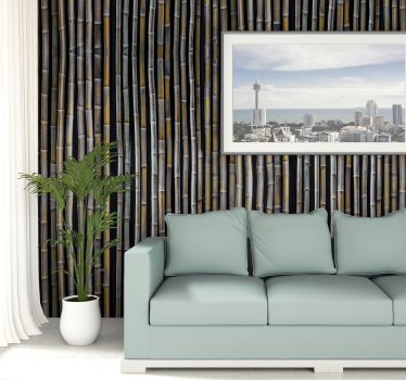 Patterned Wallpaper Bahama yellow - TenStickers