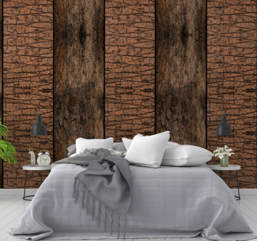 Time Craved in the Tree Vintage Wallpaper - TenStickers