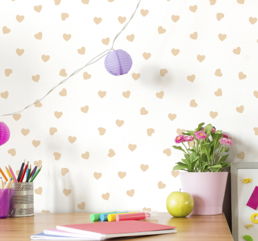 Tiny hearts Contemporary Wallpaper - TenStickers