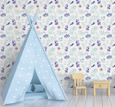 Treasure map kids  Kids Wallpaper - TenStickers