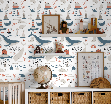 Under the Sea Kids Wallpaper - TenStickers