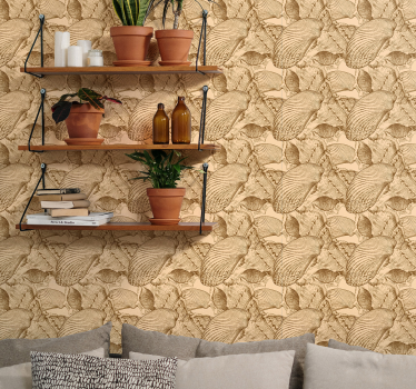 Vintage Seashells Seashell wallpaper - TenStickers