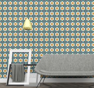 Wallpaper Morrocan Ornaments Star - TenStickers