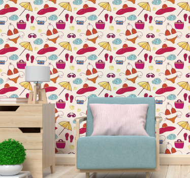 Kids wallpaper with playful decor - TenStickers